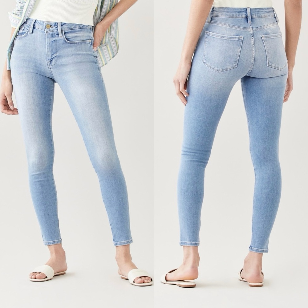 FRAME DENIM Le One Light Blue High Waist Skinny Jeans Size 2 NEW
